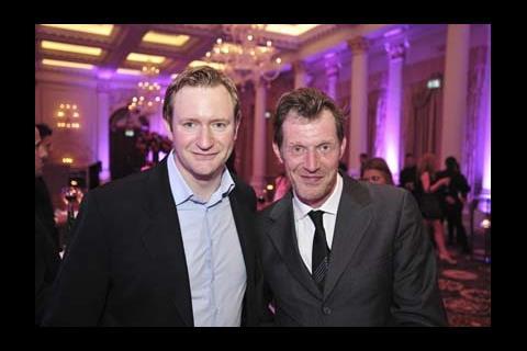 Screen's Mike Goodridge with actor Jason Flemyng